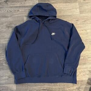 Navy Nike Swoosh hoodie